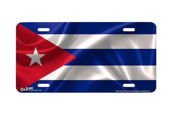 "Cuban Flag" - Decorative License Plate