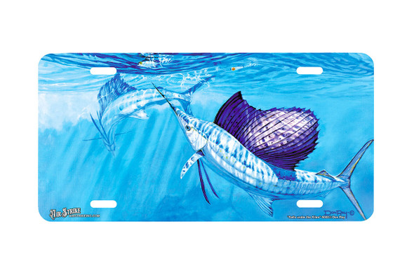 "Sails Under The Kites" - Decorative License Plate