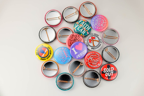 Christian Button Assortment - 20 Pc 1" Buttons