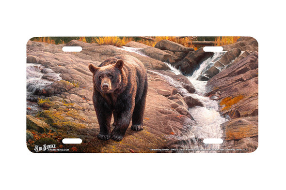 "Something Brewin" - Decorative License Plate