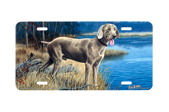 "Weimaraner II" - Decorative License Plate