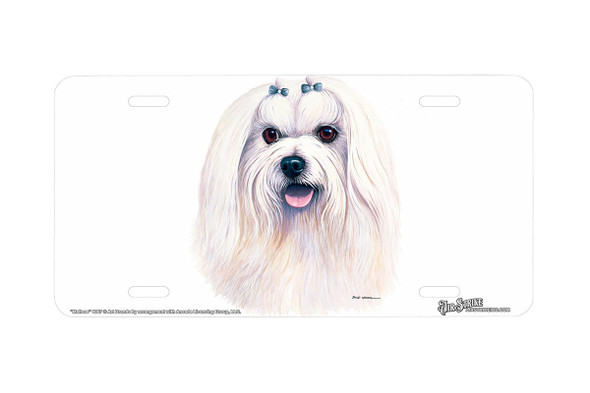 "Maltese" - Decorative License Plate