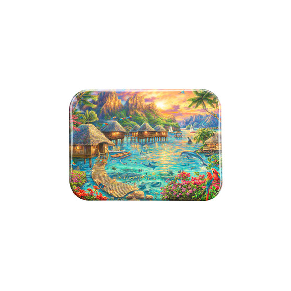 "Tropical Oasis" - 2.5" X 3.5" Rectangle Fridge Magnets