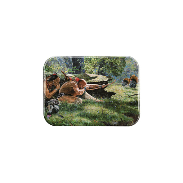 "Native Hunters" - 2.5" X 3.5" Rectangle Fridge Magnets