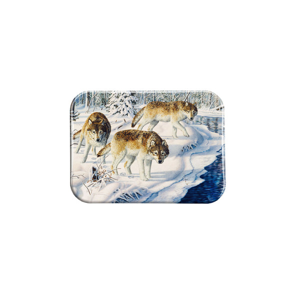 "Threesome Timberwolves" - 2.5" X 3.5" Rectangle Fridge Magnets