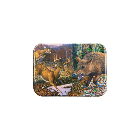 "Deer and Hog" - 2.5" X 3.5" Rectangle Fridge Magnets