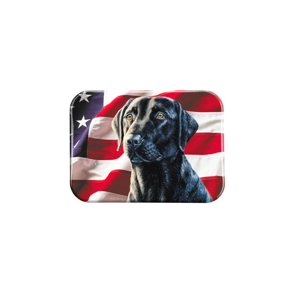 "American Black Lab" - 2.5" X 3.5" Rectangle Fridge Magnets