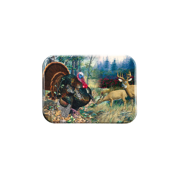 "Deer and Turkey" - 2.5" X 3.5" Rectangle Fridge Magnets