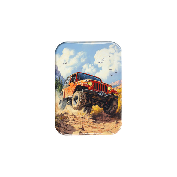 Red 4x4 Ridge Runner – 2.5" x 3.5" Rectangle Fridge Magnet
