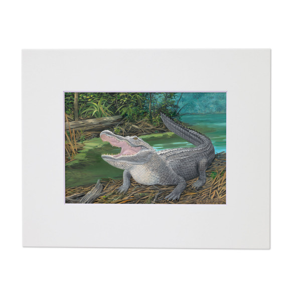 Mouthing Off – Matted Art Print