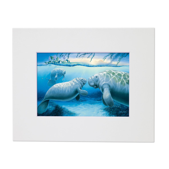 Year of the Manatee – Matted Art Print