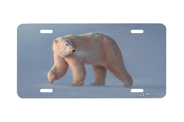 "Arctic Bluster" - Decorative License Plate