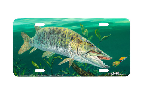 "Muskie Madness" - Decorative License Plate