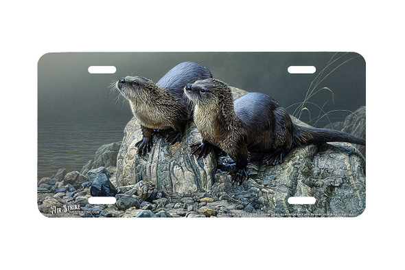 "Riverside Rapport" - Decorative License Plate