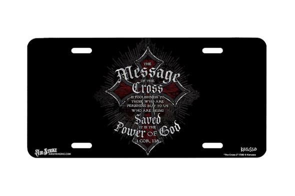 "The Cross 2" - Decorative License Plate