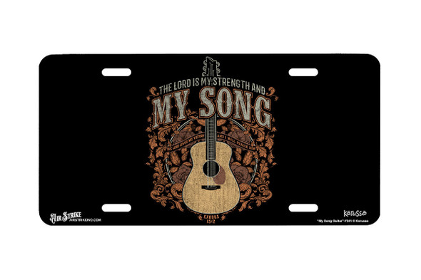 "My Song Guitar" - Decorative License Plate