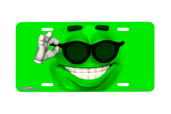 "Green So Cool" - Decorative License Plate