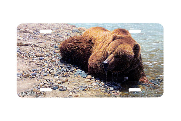 "Riverbank Refreshment" - Decorative License Plate