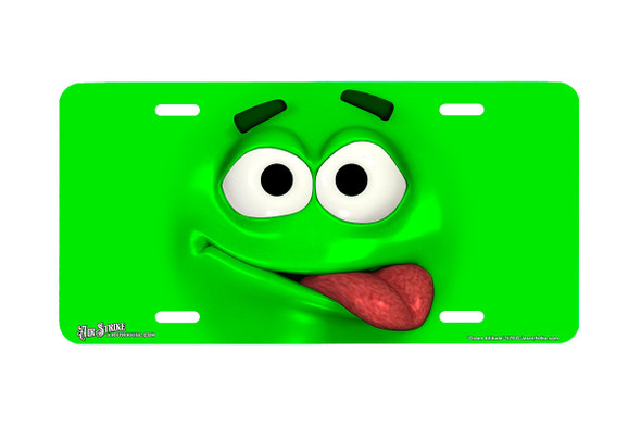 "Green Attitude" - Decorative License Plate