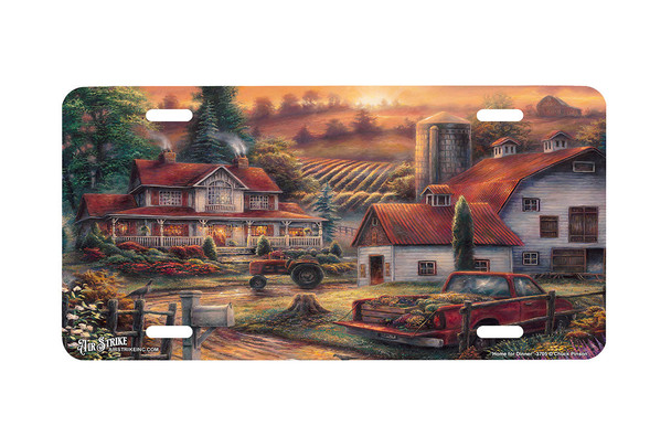 "Home For Dinner" - Decorative License Plate