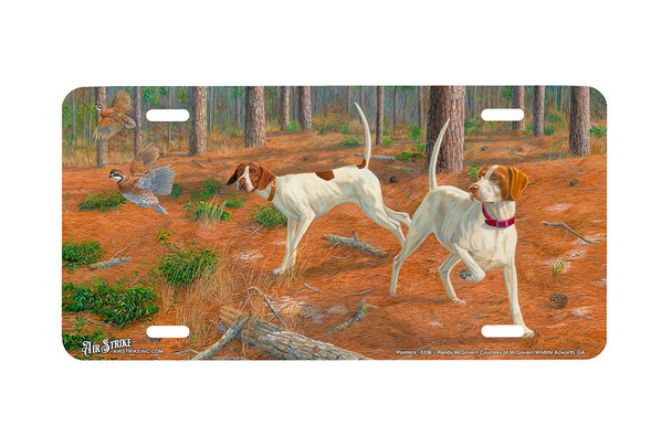 "Pointers" - Decorative License Plate