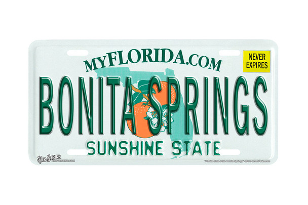 "Florida State Bonita Springs" - Decorative License Plate