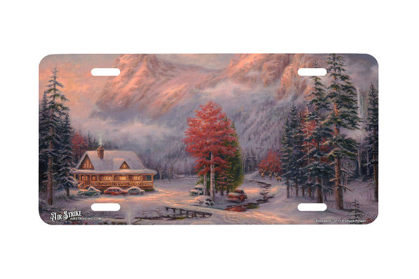 "Snowed In" - Decorative License Plate