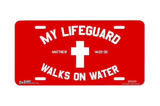 "My Lifeguard" - Decorative License Plate