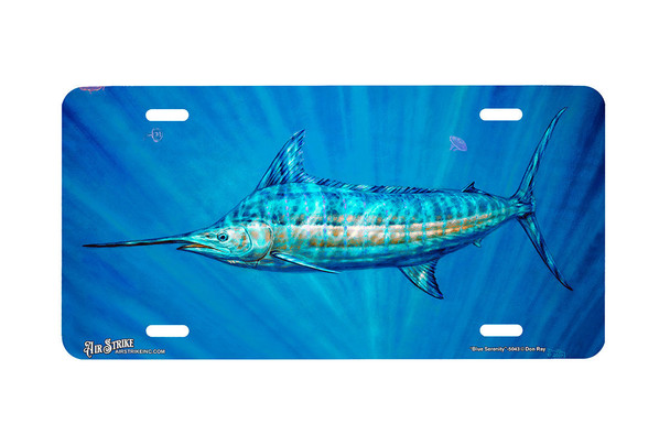 "Blue Serenity" - Decorative License Plate