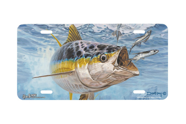 "Approaching Front" - Decorative License Plate