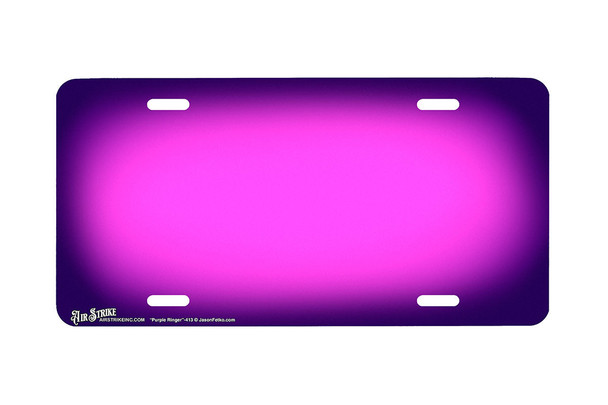"Purple Ringer" - Decorative License Plate