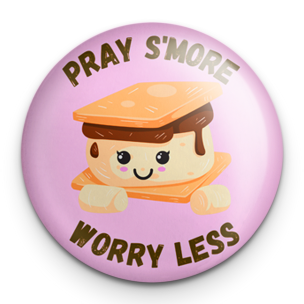 "Pray Smore" - 1" Round Pinback Button