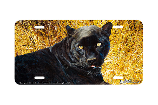 "Black Sphinx" - Decorative License Plate