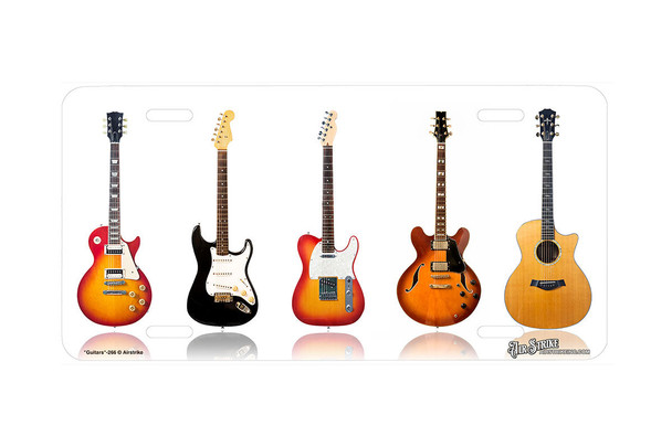 "Guitars" - Decorative License Plate
