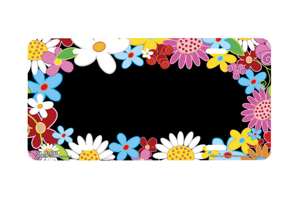 "Flower Power" - Decorative License Plate