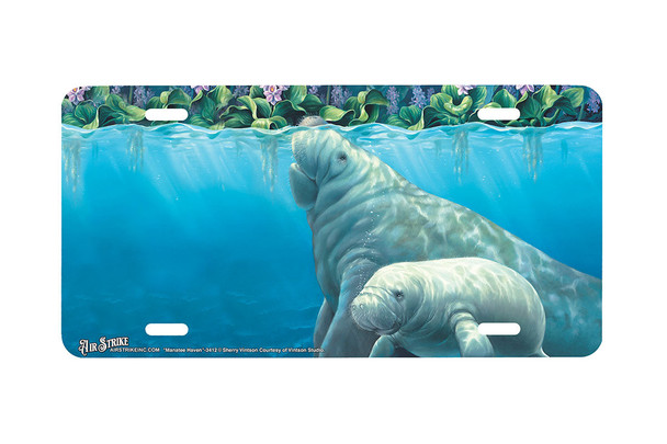 "Manatee Haven" - Decorative License Plate
