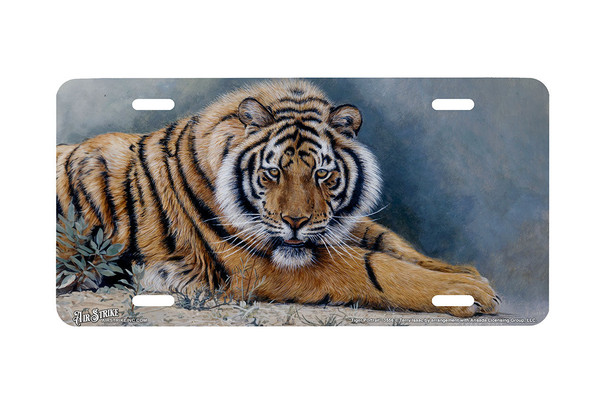 "Tiger Portrait II" - Decorative License Plate