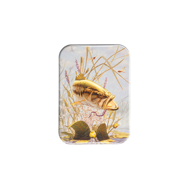 "Leaping Largemouth" - 2.5" X 3.5" Rectangle Fridge Magnets