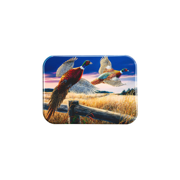"Pheasants Over Grass" - 2.5" X 3.5" Rectangle Fridge Magnets