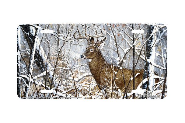 "Winter Refuge" - Decorative License Plate