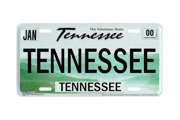 "Tennessee State Tennessee" - Decorative License Plate