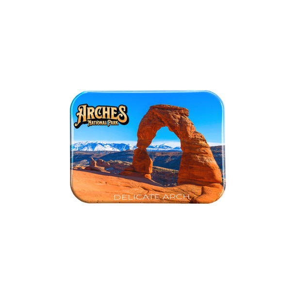 Arches Delicate Arch Golden Hour – 2.5" x 3.5" Rectangle Fridge Magnet