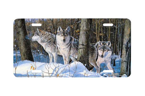 "Silent Trackers" - Decorative License Plate