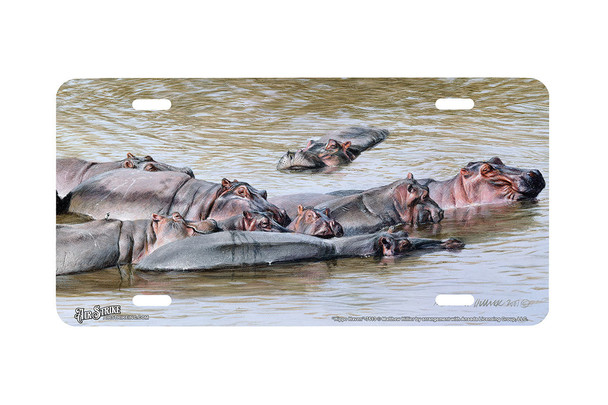 "Hippo Haven" - Decorative License Plate