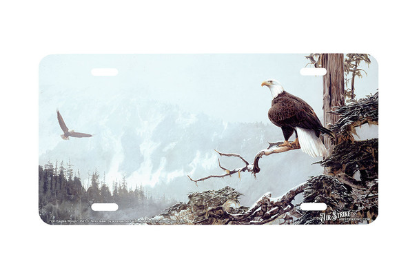 "On Eagles Wings" - Decorative License Plate