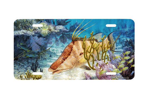 "Big Hog" - Decorative License Plate