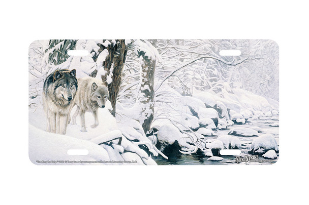 "Tracking the Edge" - Decorative License Plate