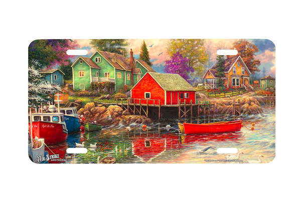 "Quiet Cove" - Decorative License Plate