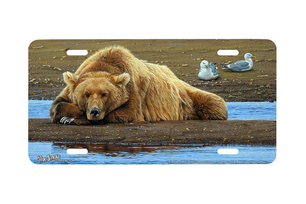 "Riverside Siesta" - Decorative License Plate