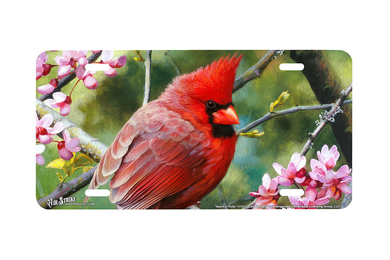 "Spark Of Ruby" - Decorative License Plate